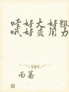 哇好大好粗好长哦好爽用力插