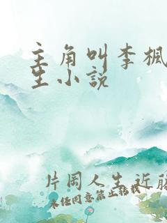 主角叫李枫的重生小说