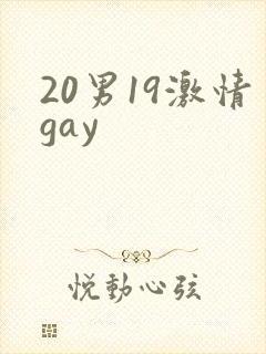 20男19激情gay