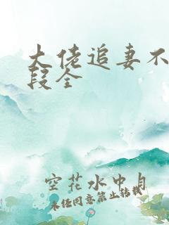 大佬追妻不择手段全