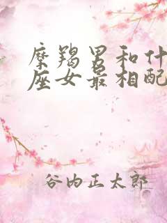 摩羯男和什么星座女最相配