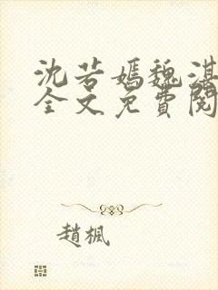 沈若嫣魏湛小说全文免费阅读