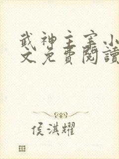 武神主宰小说全文免费阅读完整版