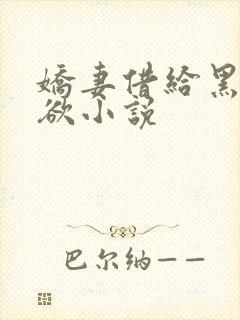 娇妻借给黑人泄欲小说