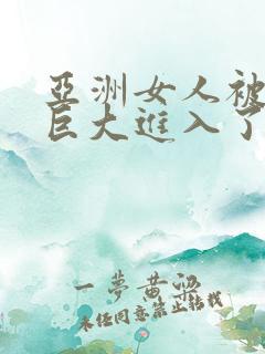 亚洲女人被黑人巨大进入了