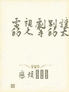 电视剧别让爱你的人等的太久