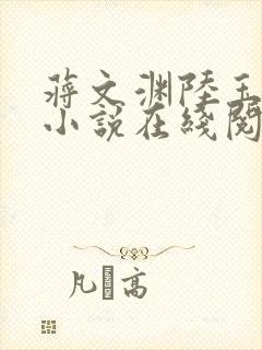 蒋文渊陆玉婉的小说在线阅读免费