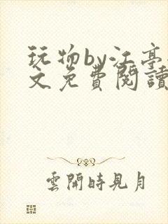 玩物by江亭全文免费阅读笔趣阁