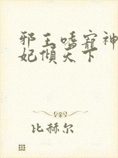 邪王嗜宠神医狂妃倾天下