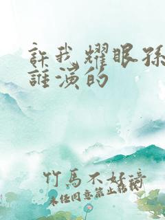 许我耀眼孙美玲谁演的