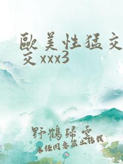 欧美性猛交乱大交xxx3