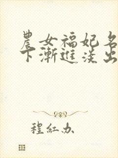 农女福妃名动天下渐进淡出