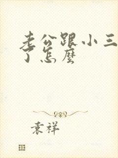 老公跟小三断不了怎么