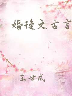 婚后文古言