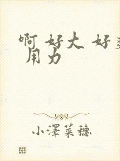 啊 好大 好爽 用力