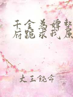 千金为婢整个侯府跪求我原谅小说