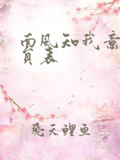 南风知我意的演员表