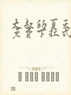 大叔的夏天漫画免费下拉式