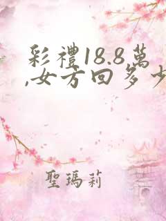 彩礼18.8万,女方回多少