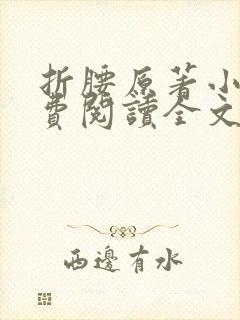 折腰原著小说免费阅读全文未删减