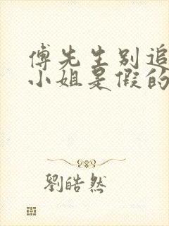 傅先生别追了大小姐是假的网剧