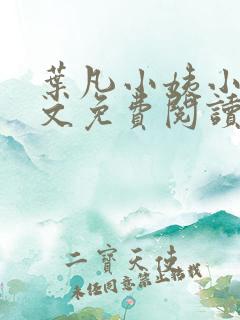 叶凡小姨小说全文免费阅读