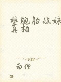 双胞胎姐妹消失真相