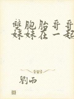 双胞胎哥哥和亲妹妹在一起的小说