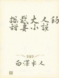 总裁大人的影后甜妻小说