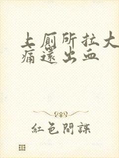 上厕所拉大便又痛还出血