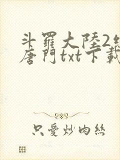 斗罗大陆2绝世唐门txt下载