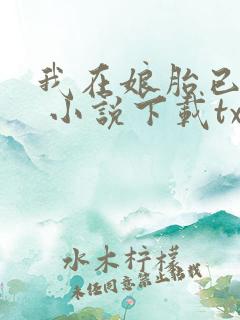 我在娘胎已无敌 小说下载txt
