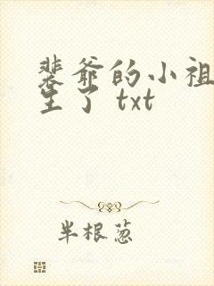 裴爷的小祖宗重生了 txt