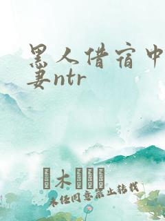 黑人借宿中出人妻ntr