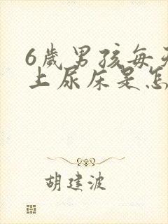 6岁男孩每天晚上尿床是怎么回事