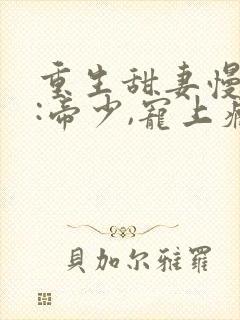 重生甜妻慢点撩:帝少,宠上瘾