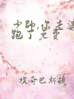 少帅,你老婆又跑了免费