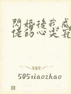 闪婚后我成了大佬的心尖宠