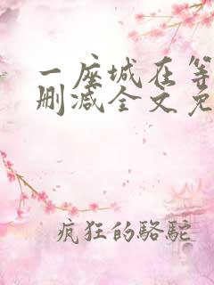 一座城在等你无删减全文免费阅读