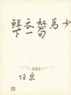 鲜衣怒马少年时下一句