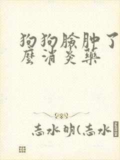 狗狗脸肿了吃什么消炎药