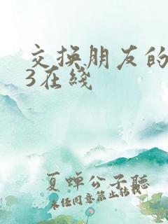 交换朋友的妻子3在线