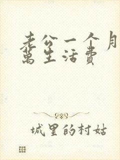 老公一个月给1万生活费