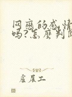 网恋的感情靠谱吗?怎么判断对方是不是真心