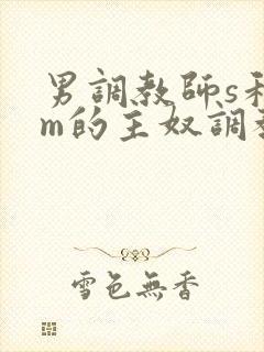 男调教师s和男m的主奴调教