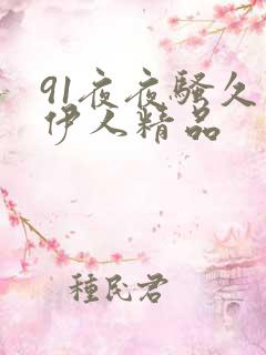 91夜夜骚久久伊人精品