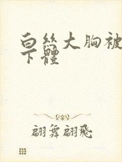 白丝大胸被狂揉下体