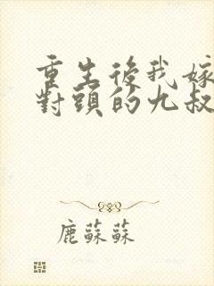 重生后我嫁给死对头的九叔