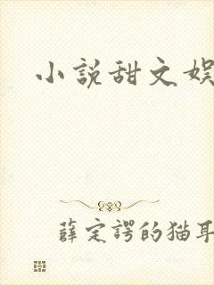 小说甜文娱乐圈