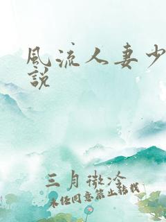 风流人妻少妇小说